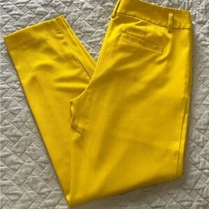 LOFT Women's Bright Yellow Cropped Pants